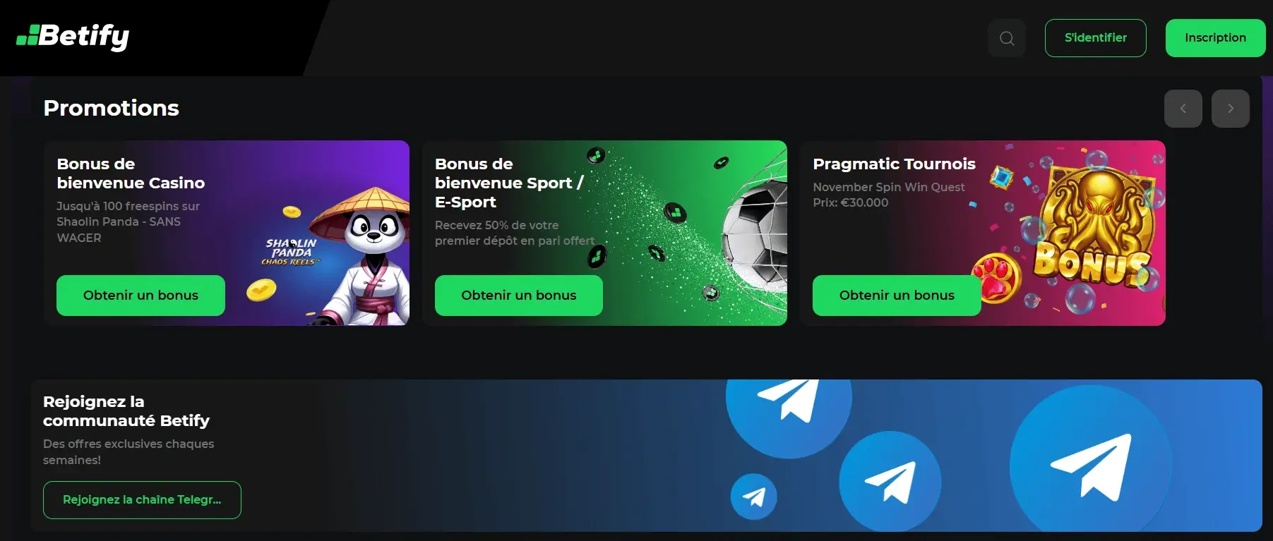 Avis sur le casino Betify Betify avis